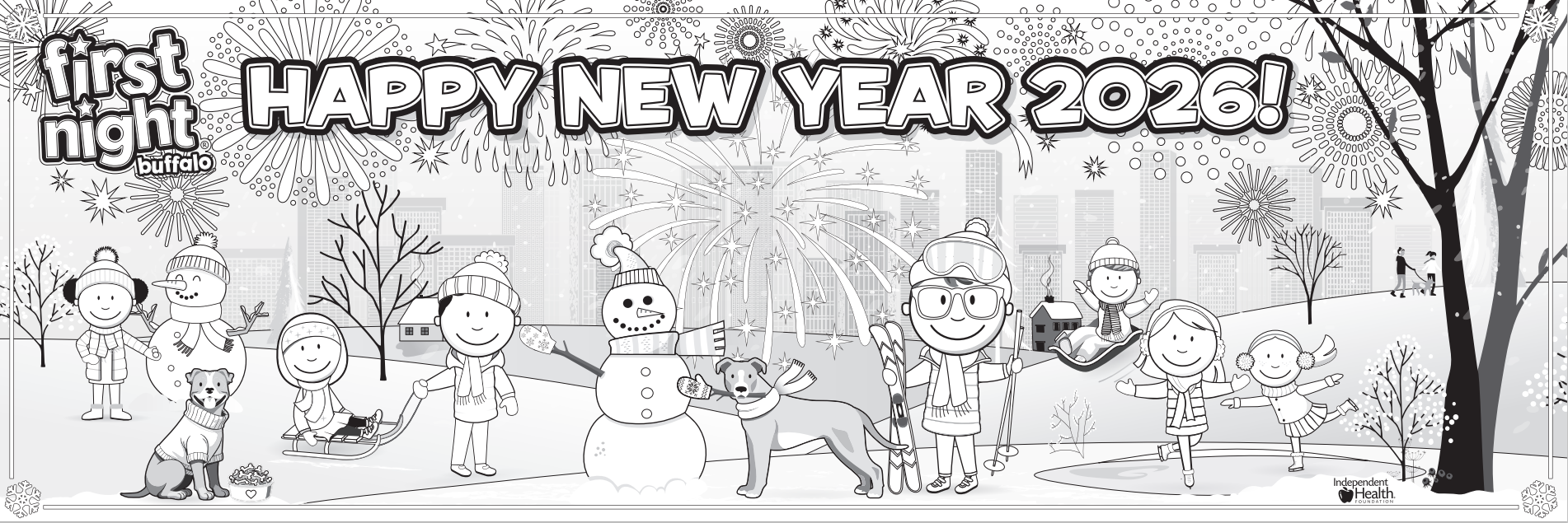 First Night Coloring Poster